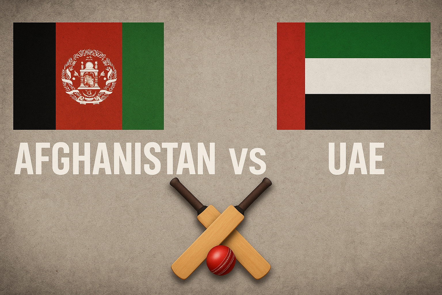 Afghanistan vs UAE Tri-Series Sharjah